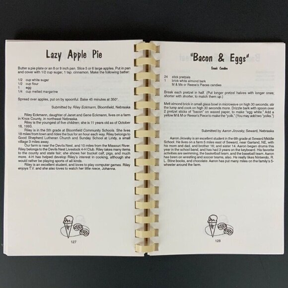 Nebraskas Kitchen Kids Cookbook Compiled by Kelly Moore Guenzel 1994 Spiral - Picture 13 of 13